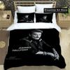 rock star Johnny Hallyday Bedding Set Boys Girls Twin Queen King Size Duvet Cover Pillowcase Bed boys Adult Bedroom