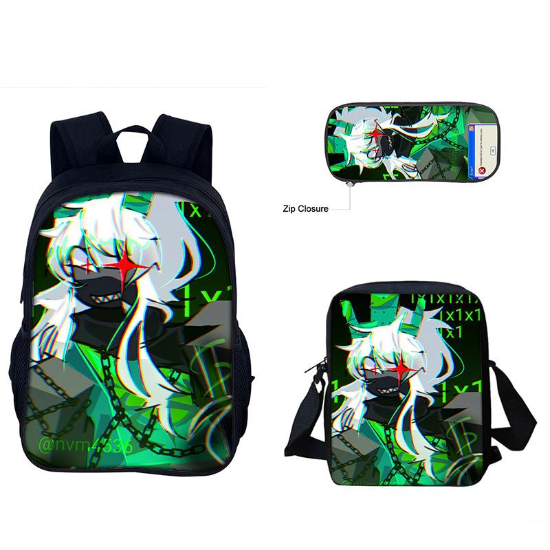 3pcs/set 3D Game Forsaken Gubby Primary and Secondary School Students Schoolbag Backpack shoulder Bag Pencil Bag School Bag