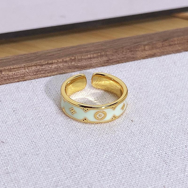 Mint Matcha Milk Green Butterfly Open Ring Women'S Niche Design Small Fresh And Cold Ring