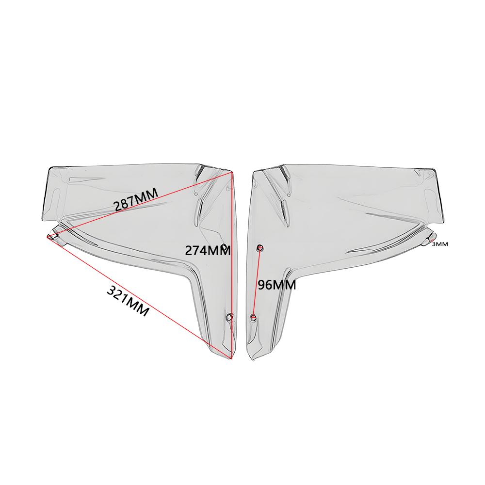 19-24 For Yamaha Tenere 700 XT700Z Tenere700 2025 2025 2025 Accessories Side Windscreen Fairing Wind Shield Deflector Windshield
