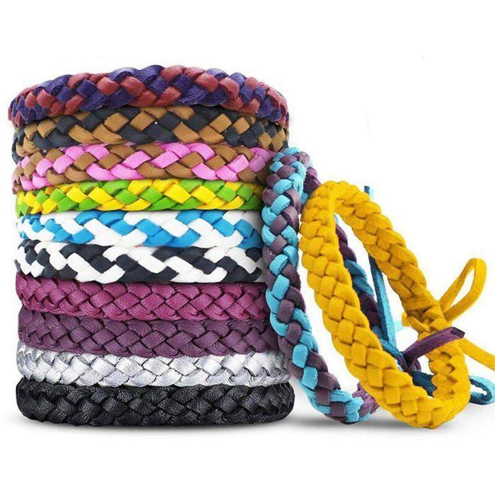 

Браслети від комарів, браслет від комах та проти комах зі штучної шкіри, індивідуально упаковані для дітей, дорослих, для кемпінгу