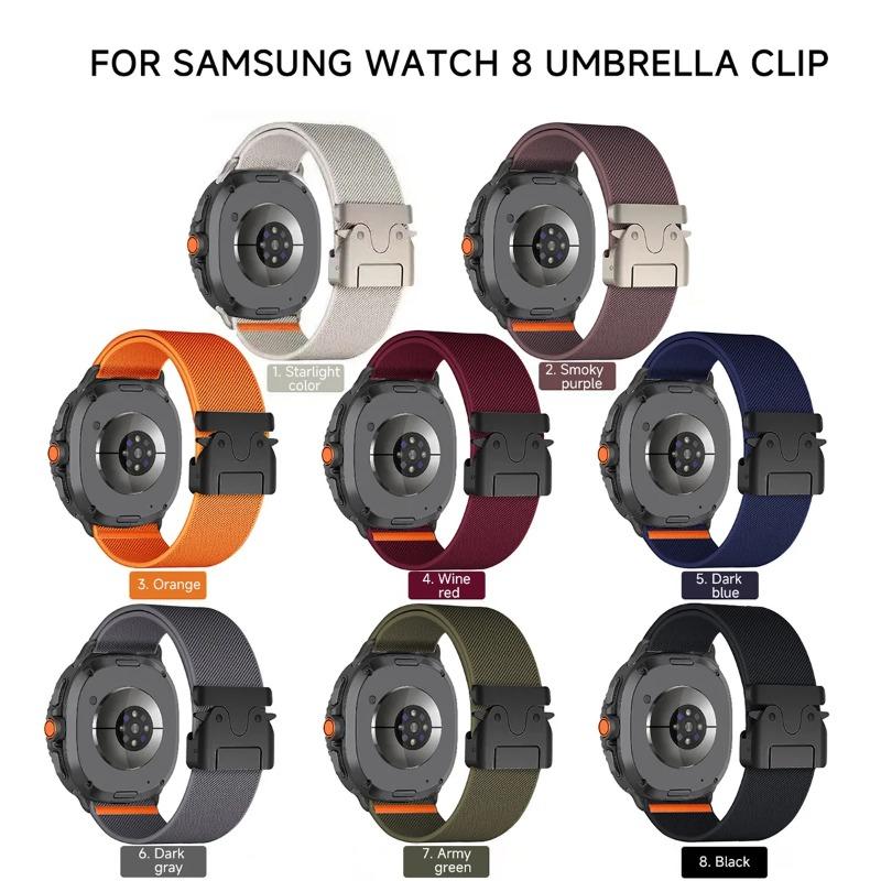 Nylon Strap Band for Samsung Galaxy Watch 8 40mm 44mm Comfortable Breathable Bracelet for Galaxy Watch 8Classic 46mm Correa Band