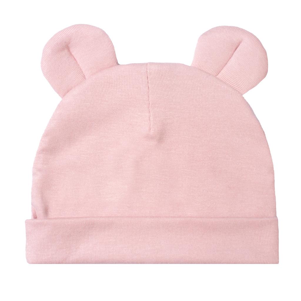 Newborn Baby Bear Ears Pullover Hat - Soft & Comfortable