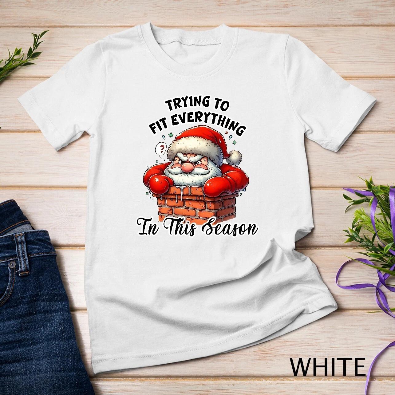 Sarcastic Santa #2 Funny Christmas Shirt Unisex T-shirt L