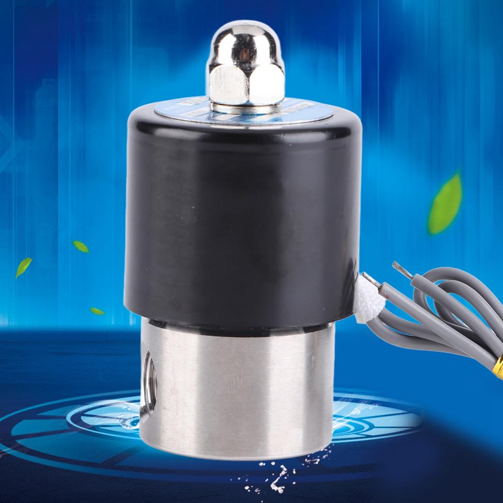 Zawór elektromagnetyczny elektryczny DC 12V G14" ze stali nierdzewnej 304, normalnie zamknięty