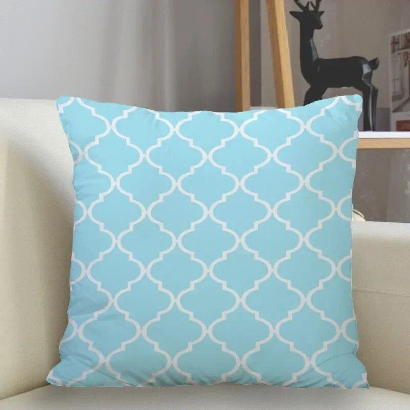 Striped Color Pillowcase Square Cover Zipper