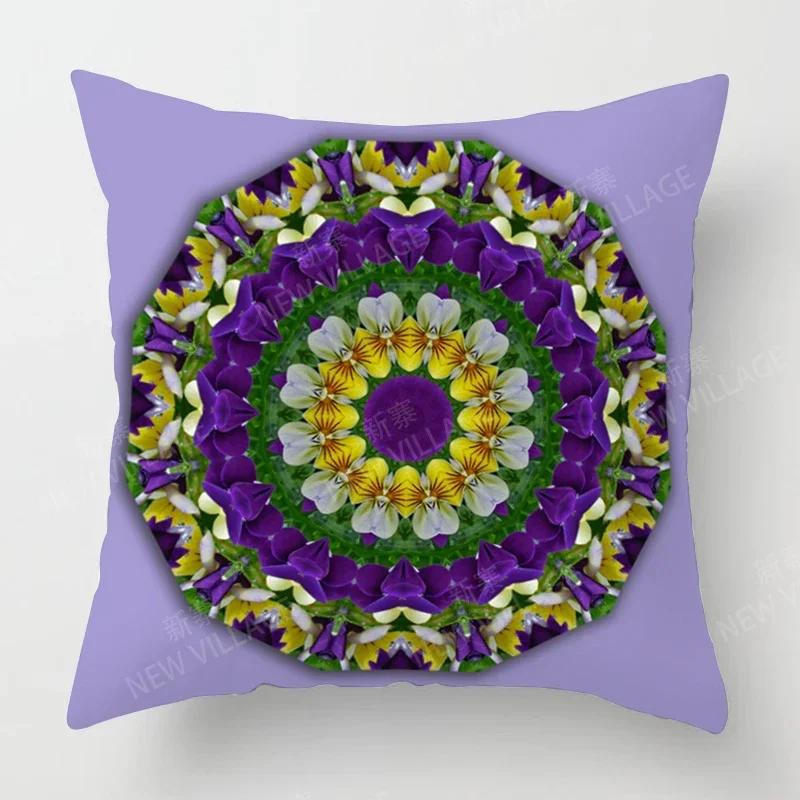 Herbstliche Heimdeko Herbst Wohnzimmer Überwurf Kissenbezug Sofa Boho Kissenbezug Mandala