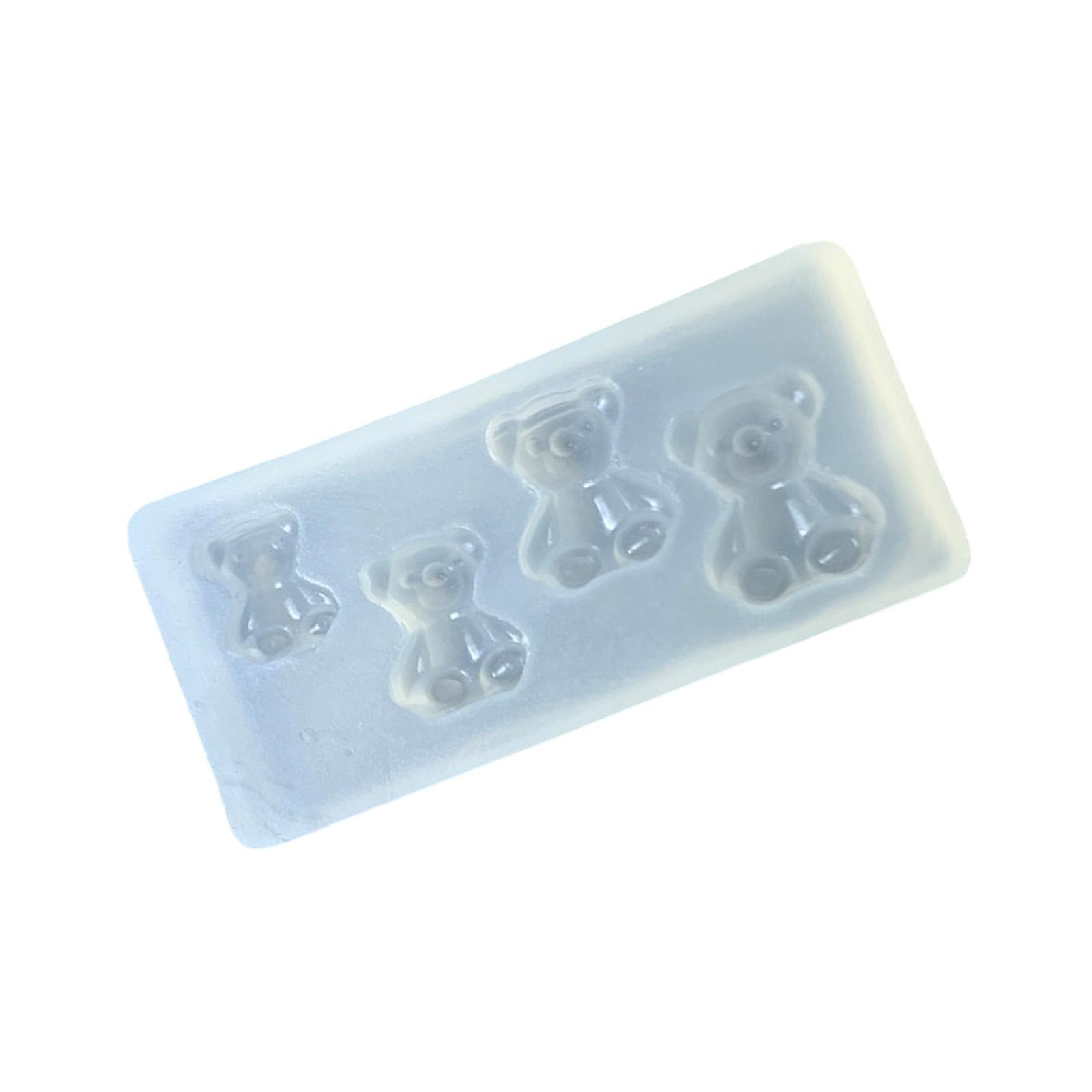 

Универсальная силиконовая форма для ногтей с милыми дизайнами в виде медведей. Прочный и гибкий аксессуар для ногтей любой формы и длины.