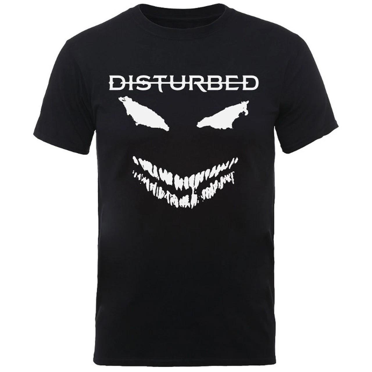 Disturbed The Guy White Face Mens T Shirt Music Classic Concert Band Tee Black S