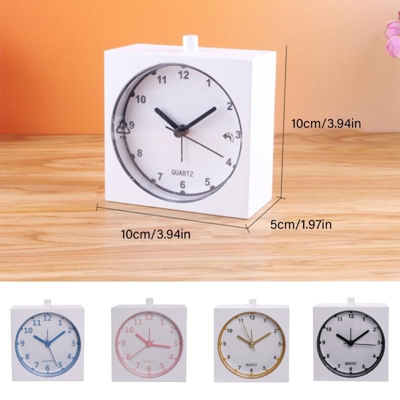 Modern Minimalists Alarm Clock with Builts In Nightlight and Quiet Movement for Home Decors Battery Operated Table Clock