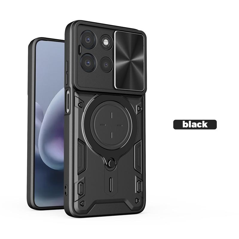 For Motorola Moto G7 Power Case Shockproof Armor Slide Camera Protect Back Cover for Moto G7 Power Magnetic Ring Holder Cover