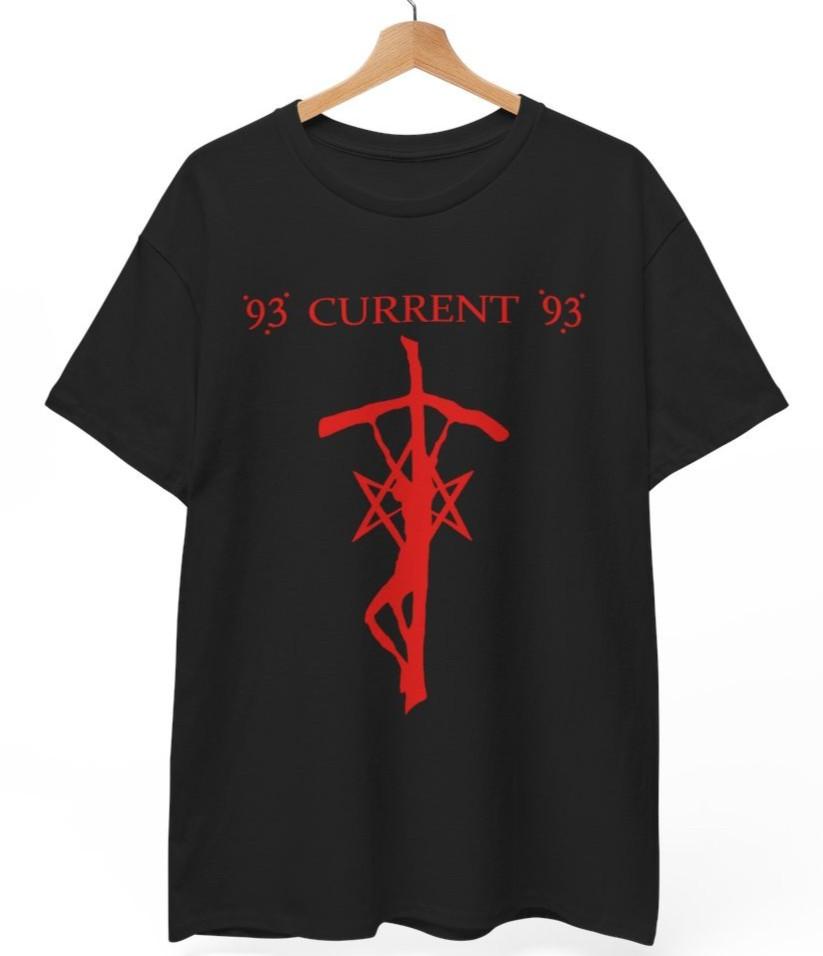Current 93 Cross Dogs Blood Rising  T-Shirt, Music Rock  Punk Metal, Unisex Tee
