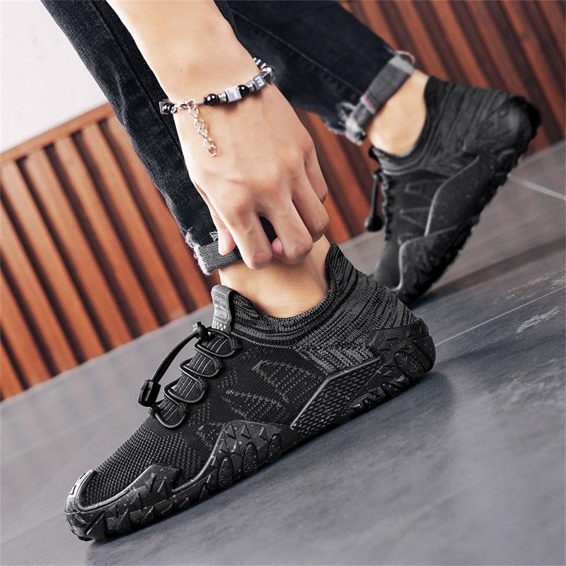 Herren Sommer Netz-Sneaker Atmungsaktiv für Freizeit Outdoor Laufen Tennis Wandern Luxuriöse Plateau-Loafer Stil Bequem Netz