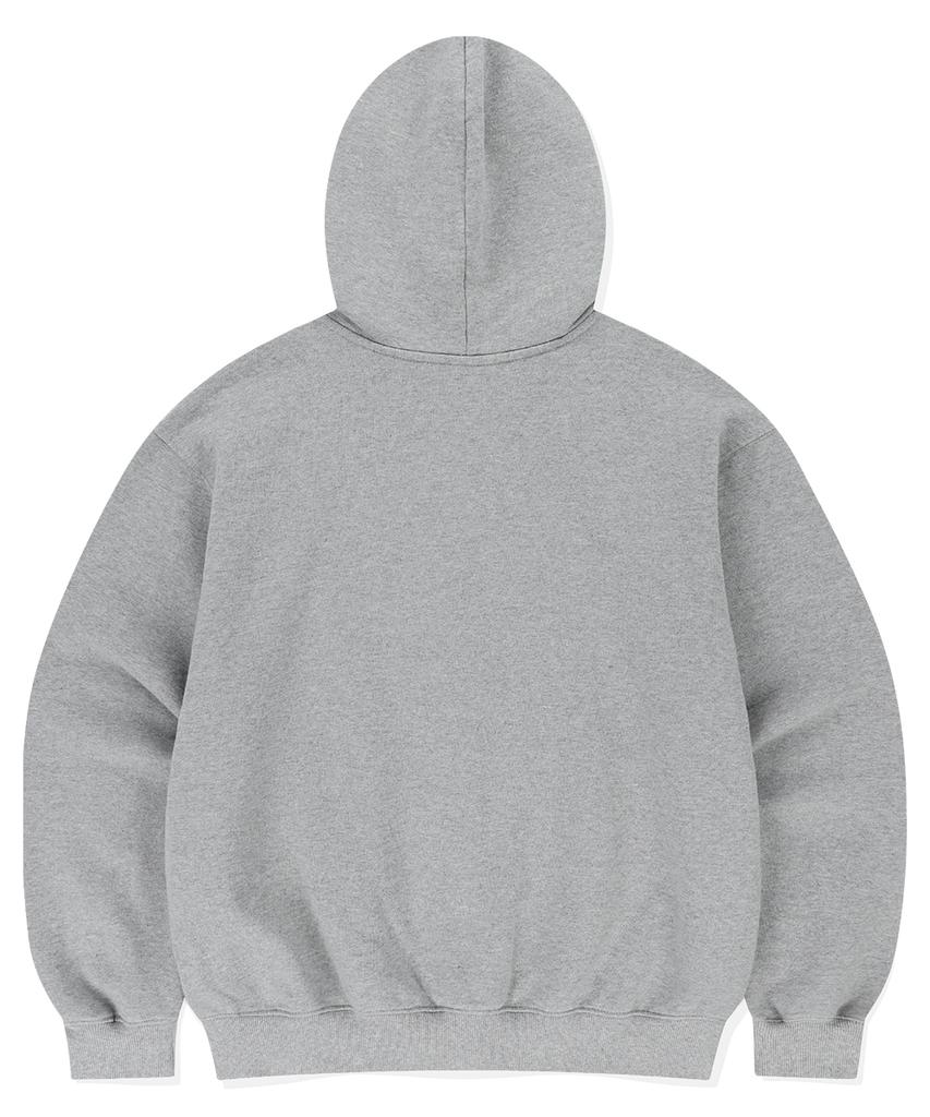 Mahagrid Butterfly Applique Hood Zip-Up Gray(Mg2Esmm413A)