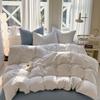 Simple Style Duvet Cover Set Bed Sheet Pillowcase Set Washed Cotton Bedding Set Full Queen King Size Bed Linens