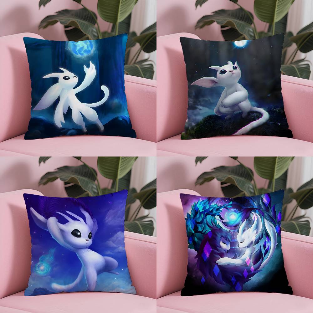 Spiel O-Ori Und Der B-Blinde Wald Kissenbezug Milbenschutz Kissenbezug Verdeckter Reißverschluss Seidig Plüsch Sofa