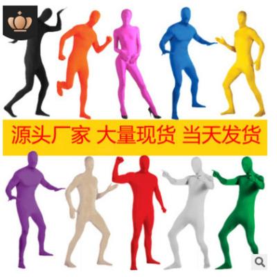 Halloween Invisibility Cloak Men In Black Costume Cos Ninja Invisibility Man Adult Tights Stage Performance Costume