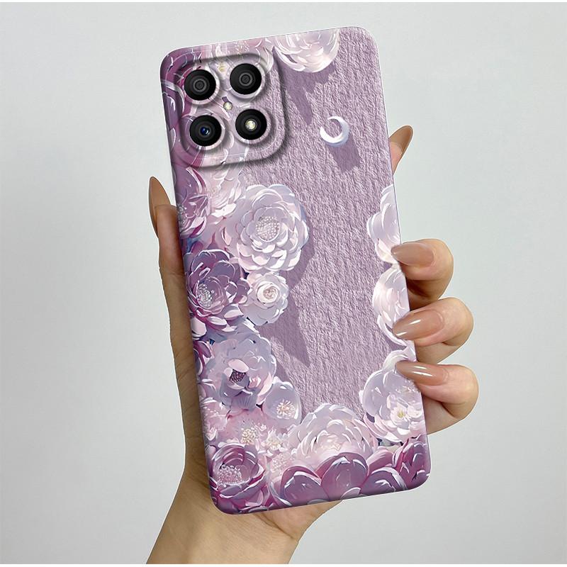 Phone Case For Honor X8 4G Case Aesthetic Luxury Protective Full Coque HonorX8 Soft Silicone Funda For Honor X 8 X8 Back Cover
