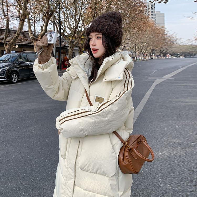 Thickened Cotton Long Overcoat for Women, Elegant and Warm Coat for  Winter