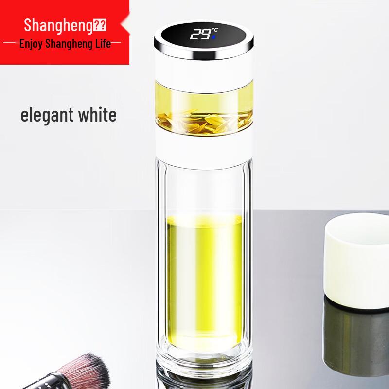 Shangheng Smart Temperature Display Double Wall Glass Cup