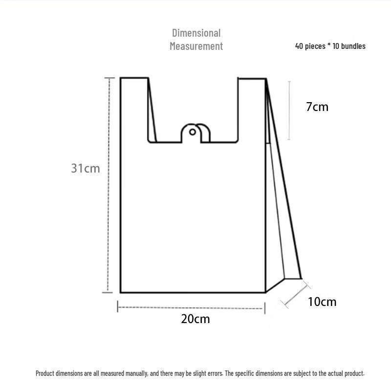 

White Vest-Style Grocery Shopping Bags