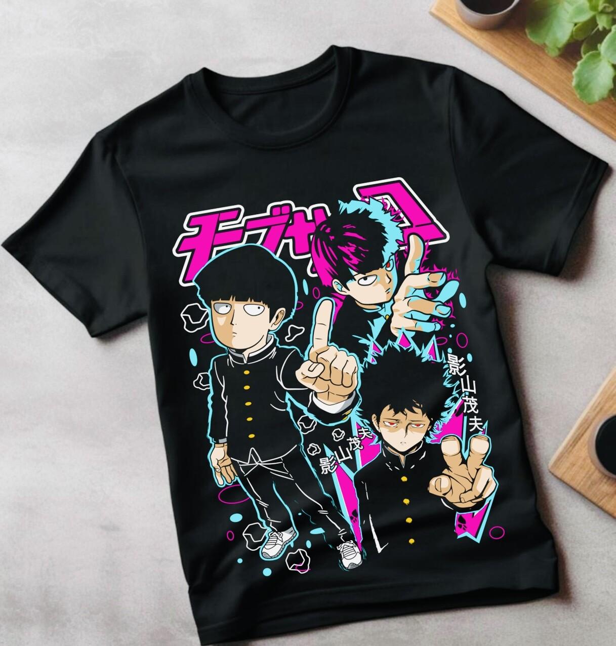 Mob Psycho 100 Cast Anime Manga T-Shirt Mens Womens Tees Top All-Size Mob Psycho Dimple T-Shirt Mens Womens Tees Top Tee M