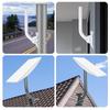 Adjustable Outdoor Antenna & Pole Mount for Wireless Network Bridge with Elevation Angle Control