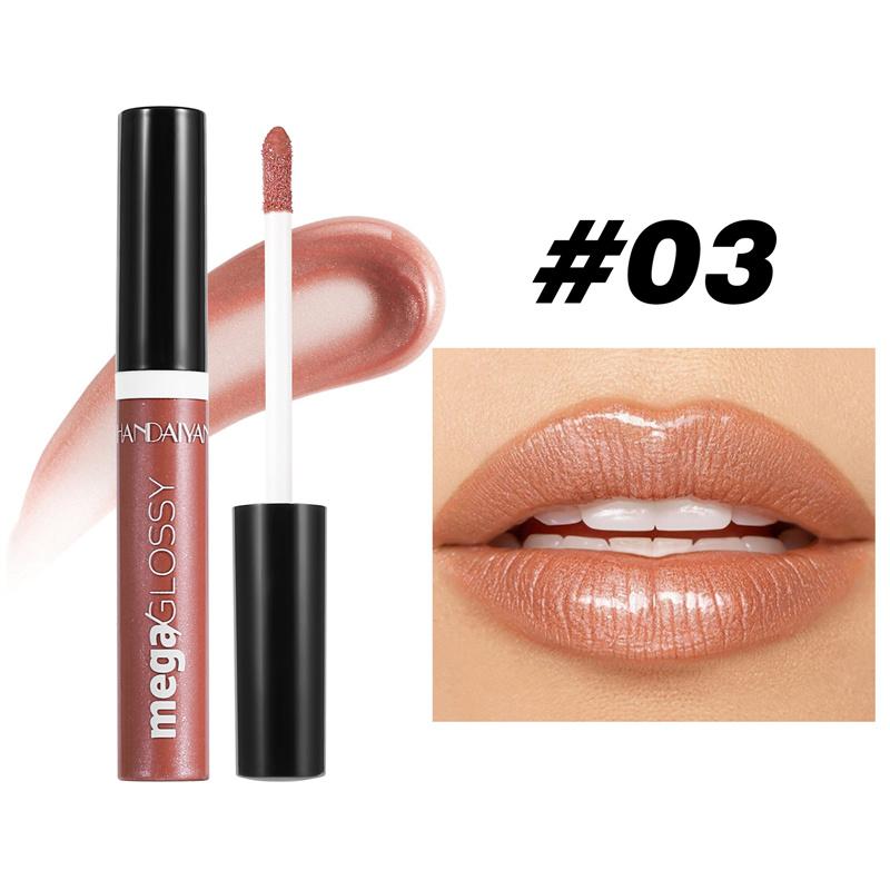 Pearlescent Fine Glitter Lip Glaze Long-lasting Moisturizing and Moisturizing Lip Gloss Liquid Lipstick Transparent Lip Oil