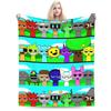 Cartoon Sprunki Music Game Blanket Fleece  Soft Throw Blanket for Bedding Couch Bed Rug