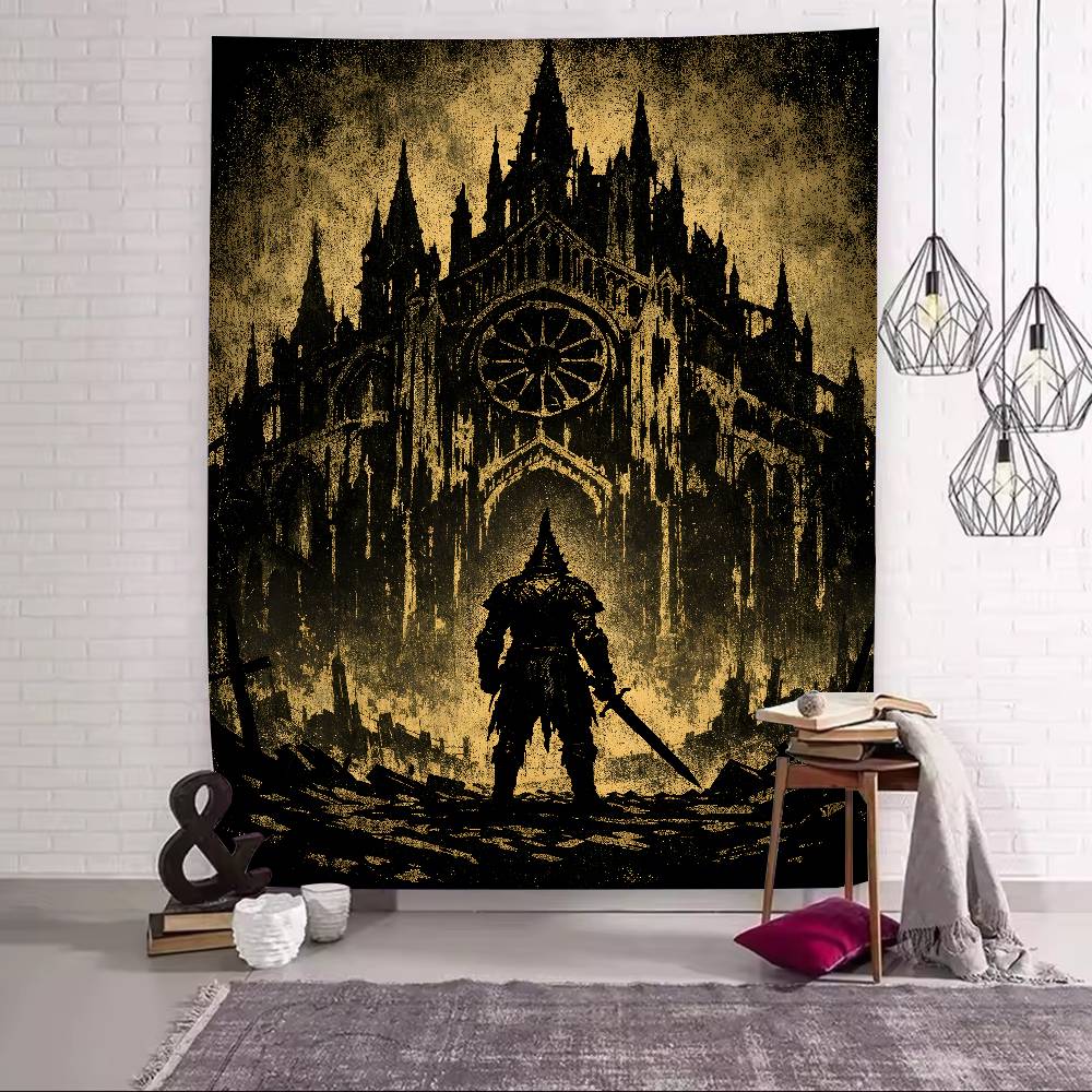 XXL Mode Heißes Action-Abenteuer-Spiel Blasphemous Wandteppich Wandbehang Wandteppiche Schlafsaal Dekor Decke Camping Dekoration Wandteppich