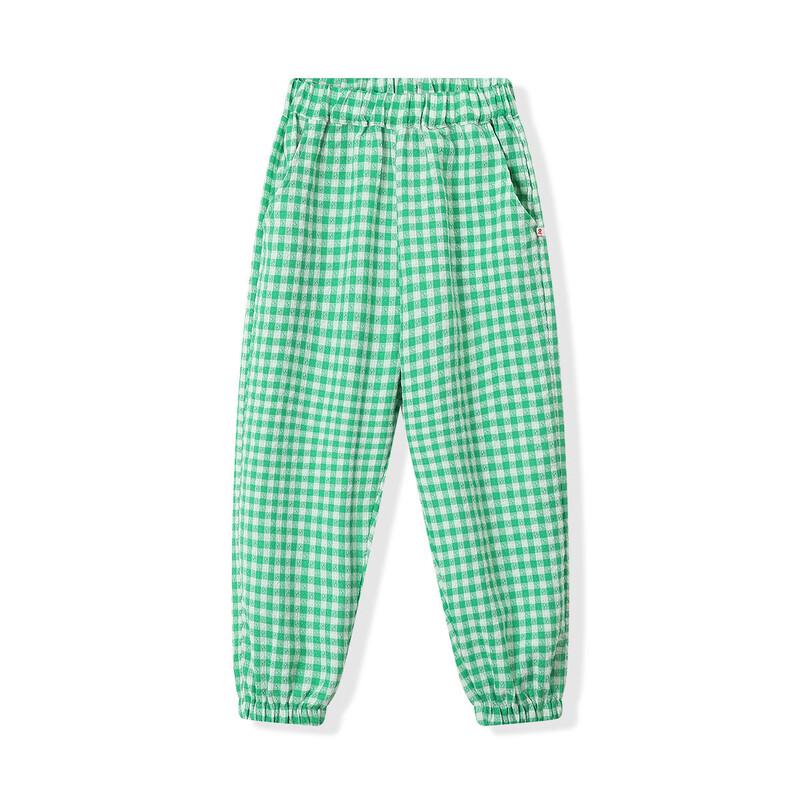 Montagut Girls' Fine Plaid Summer Jogger Pants