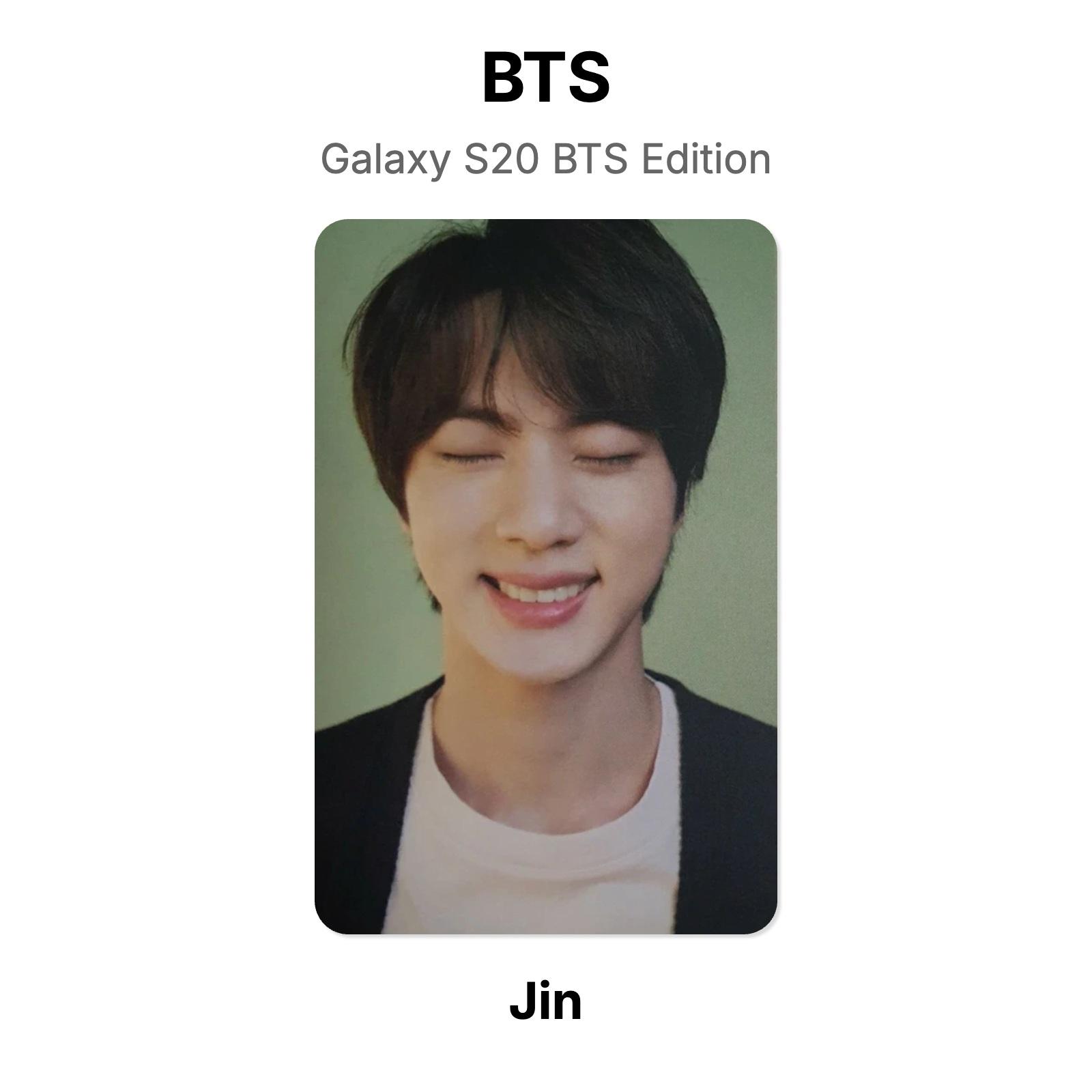 BTS Galaxy S20+ BTS Edition Official Photocard Jin 02