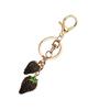 Fashionable Strawberry Pendant Keychain Charm Pendant Sturdy Metal Accessory for Purses and Bags Daily Decoration