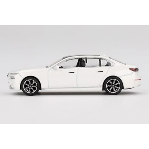 MINI GT 1/64 Scale BMW i7 xDrive60 Mineral White (Right-Hand Drive) Finished Product MGT00819-R