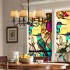 Self-adhesive PVC Static Window Sticker DIY Colorful Glass Window Film  Glass