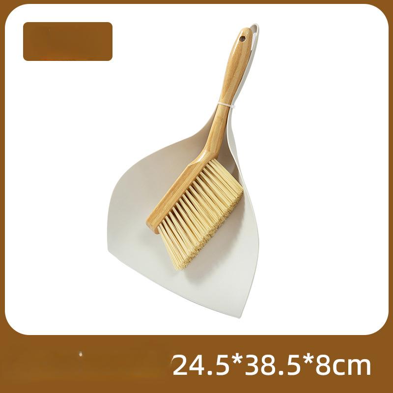 

Бамбуковая мини-щетка для чистки щелей, пола, дивана и рабочего стола, небольшой набор для уборки с щеткой и совоком 9901 белый