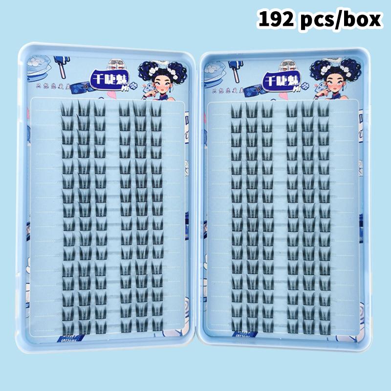 

72/192/288 Clusters Voluminous False Eyelashes Fluffy Wispy Natural Reusable Lash Easy Application Manga Eye For Daily Use