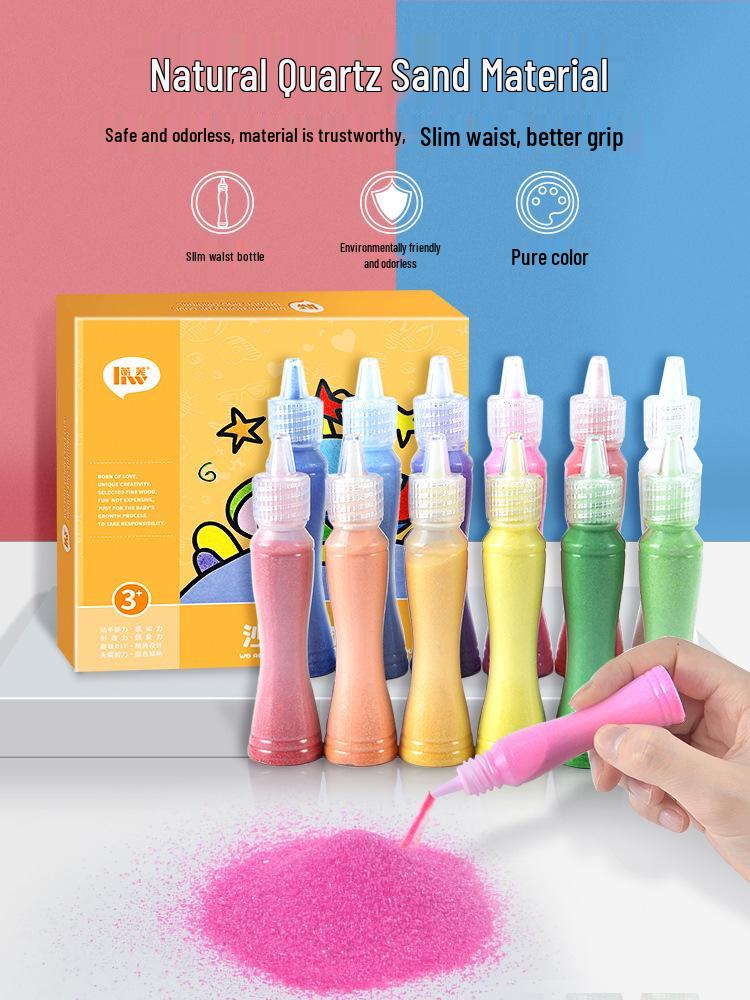 Children's DIY Sand Painting Kit: Educational Craft Toy for Boys and Girls