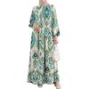 Ethnic Pattern Polyester Long Skirt With Wide Waist For Casual And Formal Wear