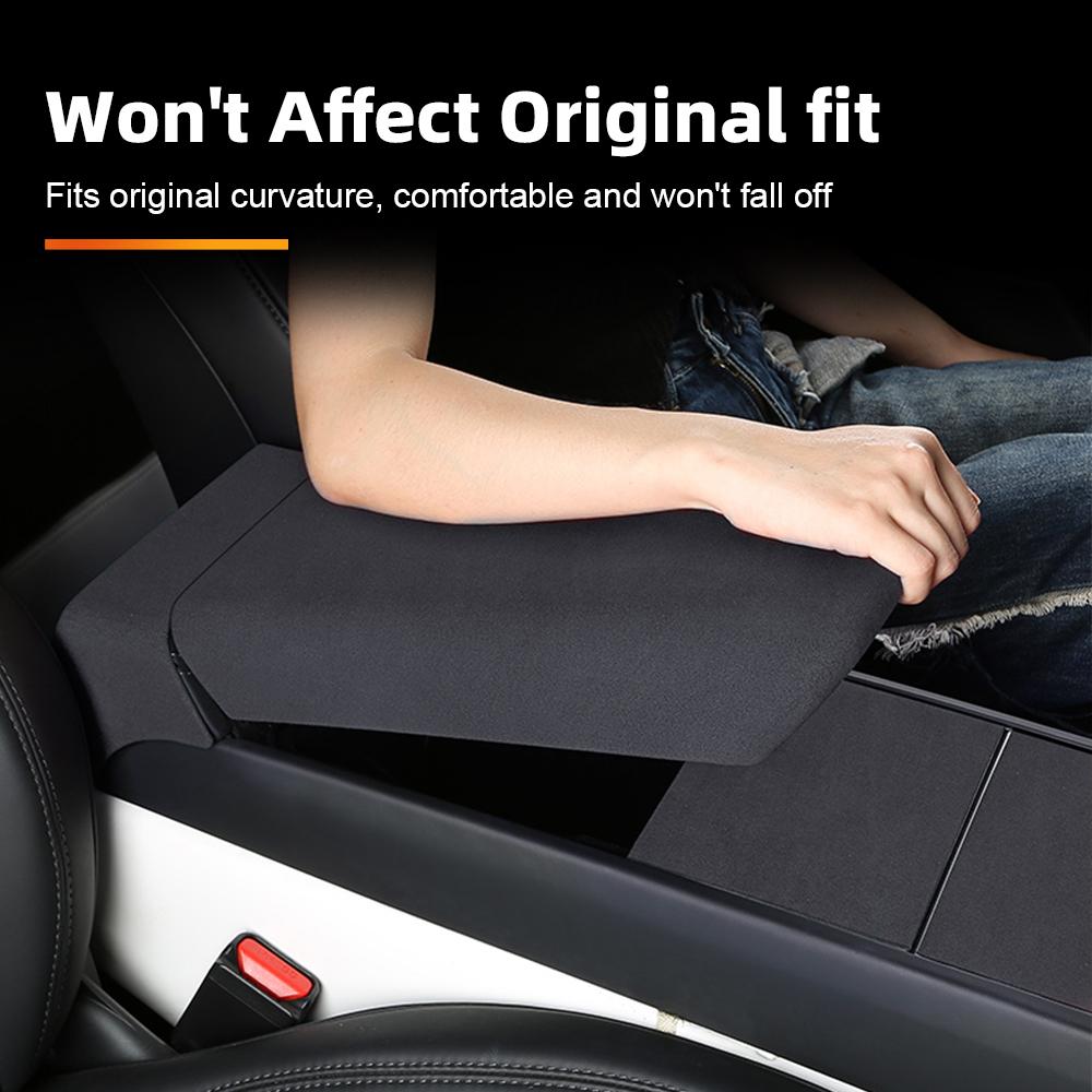 Suede Car Rear Air Outlet Frame Fur Trim For Tesla Model 3 Y Highland 2024 Juniper 2025 Auto Seat Back Screen Protective Cover