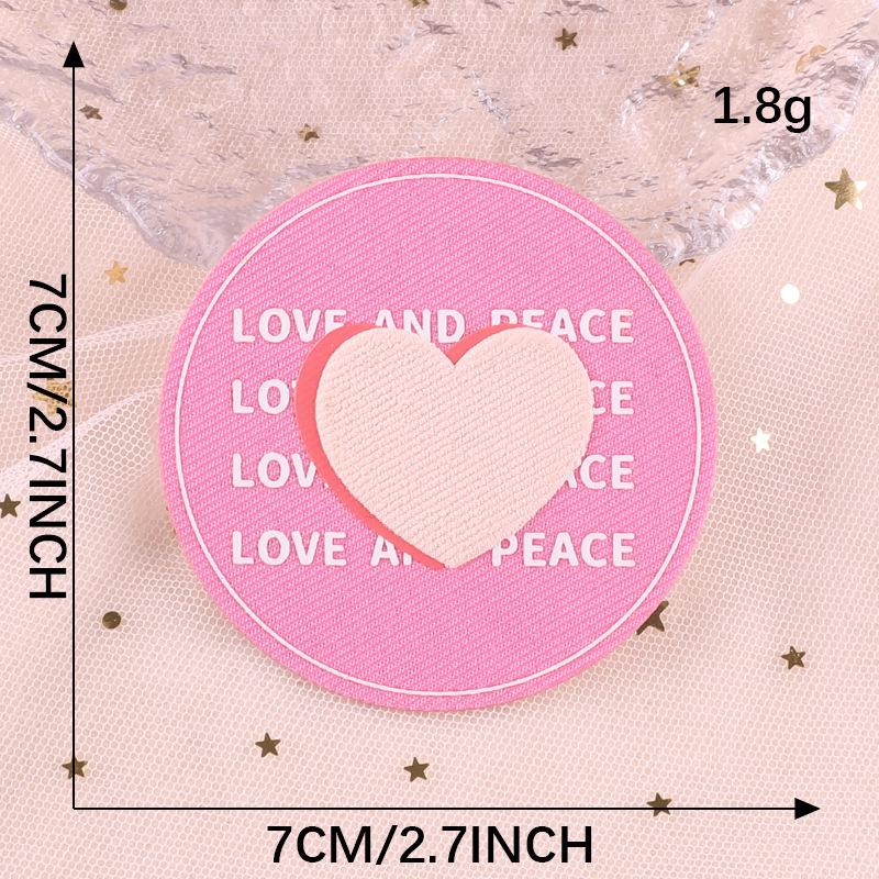 Hole Repair Sticker Accessories Offset Printing Flower Cloth Label Self-Adhesive Leather Jacket Down Jacket Patch Sticker English Letter Cloth Sticker