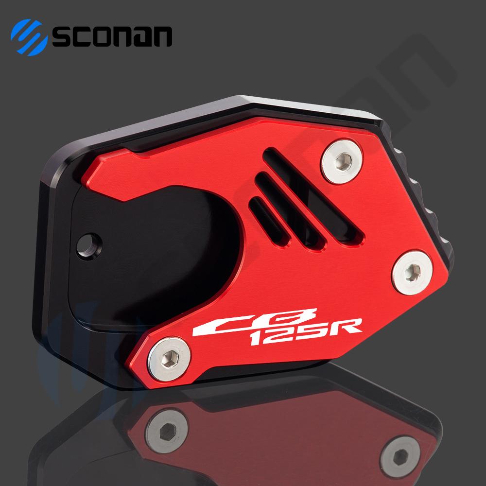 Motorcycle Accessories Kickstand Side Stand Extension Pad Support Plate Enlarge For HONDA CB125R CB 125R