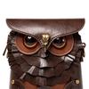 Womens Cartoon Owl Shoulder Bag Girls PU Leather Crossbody Bag Cute Coin Purse Medieval Messenger Bag for Daily Travel