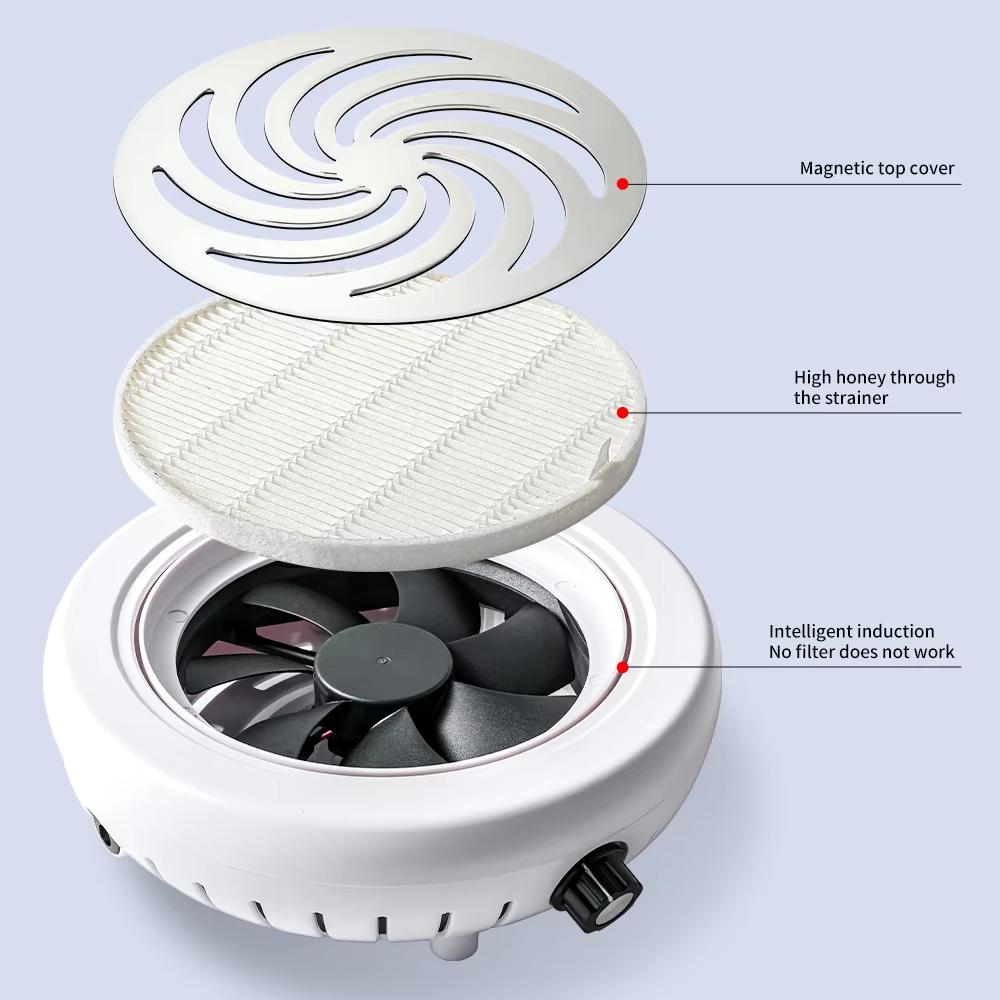 4500 RPM Super Suction Nail Dust Collector Powerful Nails Dust Extractor Nail Art Manicure Fan Vacuum Cleaner And Filter