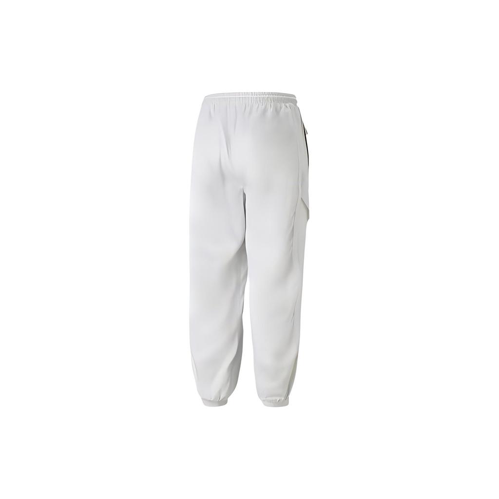 Puma Loose Letter Print Pocket Jogger Pants Women Bottoms White 538808-76