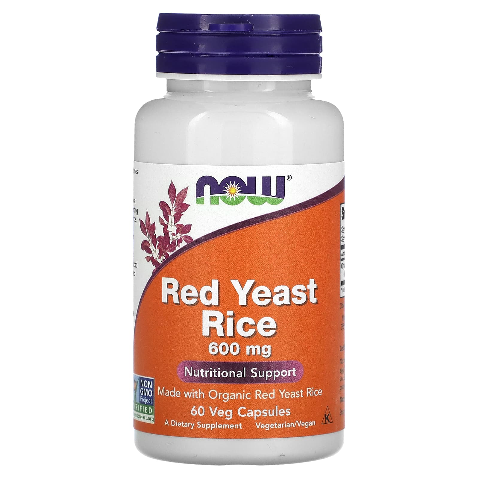 

Red Rice, 600Mg, 60 Veggie Capsules