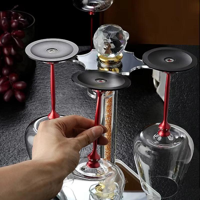 360 Degrees High Speed Rotating Red Wine Glass Handmade High-End Crystal Glass Banquet Wedding Barware