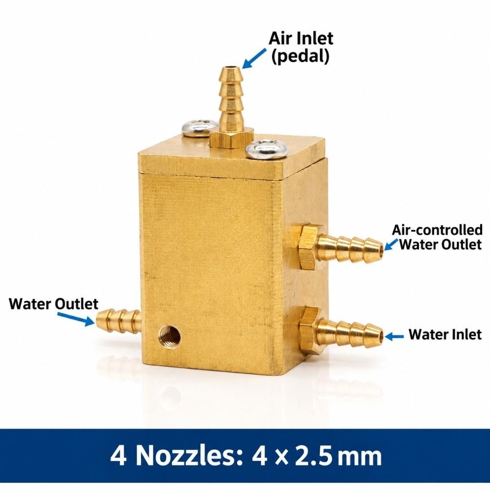 Square Shape Water Pressure Regulator Dental Chair Accessories  For Dental Chair