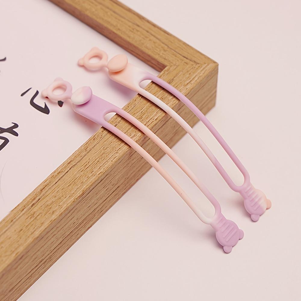 6pcs Silicone Cable Ties,Cord Organizer,Cable Straps,Reusable Cord Ties,Travel Cable Organizer ,Cute Elastic Tie, Wire Ties