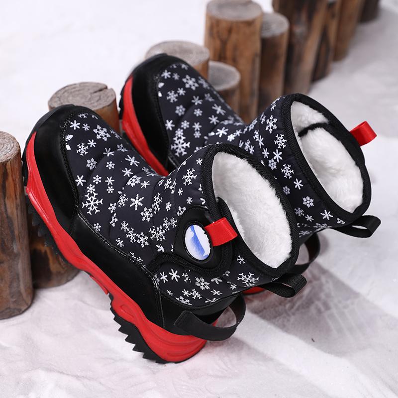 Herbst und Winter Jungen/Mädchen Outdoor Warme Kinder Schneestiefel Große Größe Stiefel 26-38 Kinder Schneestiefel für Mädchen